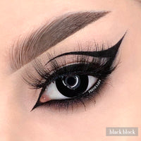 Black Block Coloured Contact Lenses