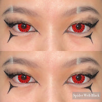 Spider Web Black Coloured Contact Lenses