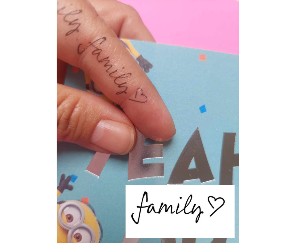 Family Love Temporary Tattoo