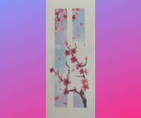 Pink Blossom Branch Temporary Tattoo