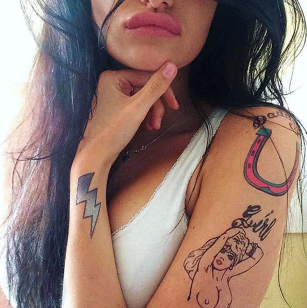 15 Beautiful Amy Winehouse Tattoo Designs and Ideas