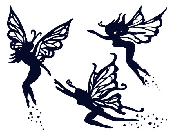 Maia by Myka Jelina Blue Butterfly Flower Tattoo Gothic Fairy