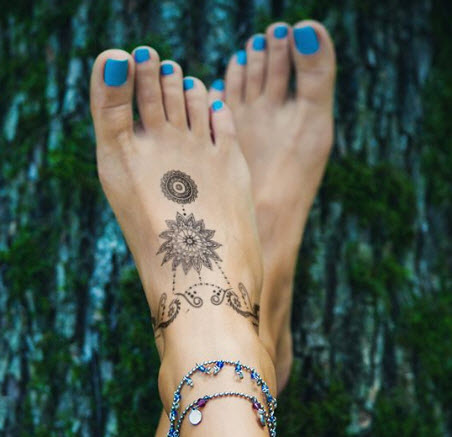 Foot Tattoos: Picture List Of Foot Tattoos And Designs