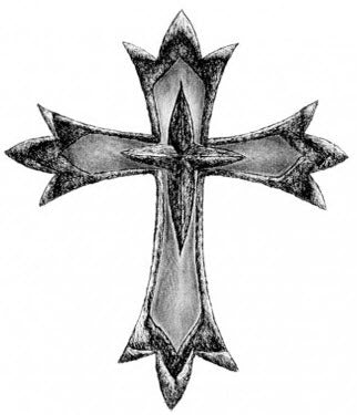 barbed wire cross tattoos