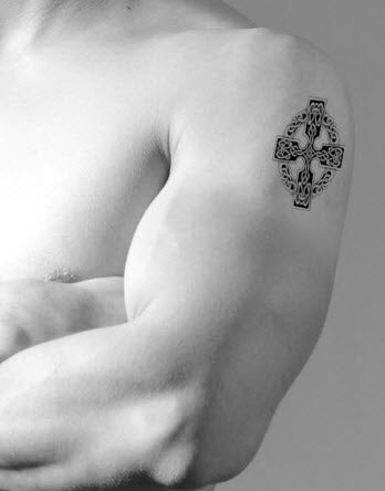 Buy Simple Beveled Cross Temporary Tattoo / Men and Women's Religious Temp  Tattoo Online in India - Etsy