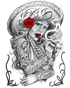 charra girl tattoo designs