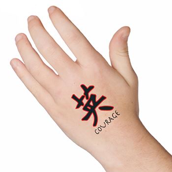 chinese symbols for courage