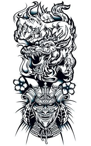 chinese warrior tattoo sleeve