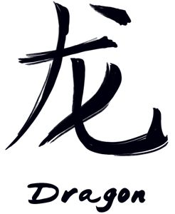 dragon calligraphy  Chinese zodiac dragon Dragon zodiac Chinese zodiac  tattoo