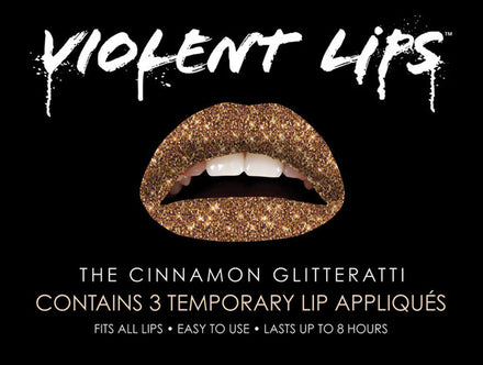 Cinnamon Glitteratti Violent Lips (3 Lippen Tattoo Sets)