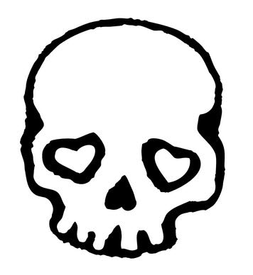 A knife through a skull. Simple skull face series. Monoline skull tattoo  design vector Bath Towel by Dean Zangirolami - Pixels