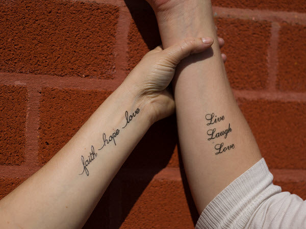 faith hope and love infinity tattoos