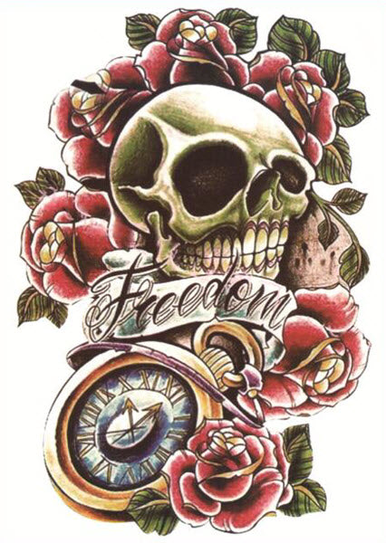 skull rose tattoo drawing  Clip Art Library