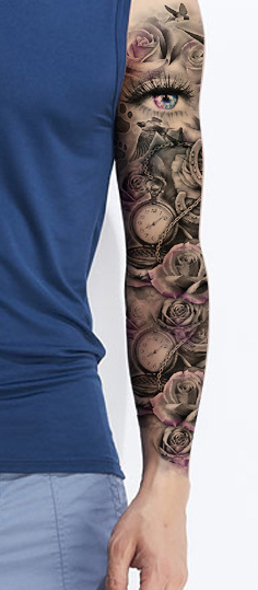 Beautiful Life Full Sleeve Arm Tat – Quick Temporary Tattoos