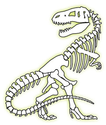 My First Tattoo - Jurassic Park T-Rex Skeleton - YouTube
