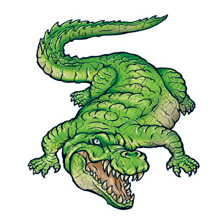 Alligator Crocodile Temporary Tattoo Sticker - OhMyTat | Alligator tattoo, Crocodile  tattoo, Fake tattoos