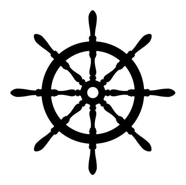 pirate ship steering wheel tattoo