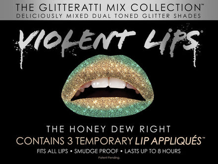 Honey Drew Glitteratti Mix Violent Lips (Conjunto de 3 Tatuagens