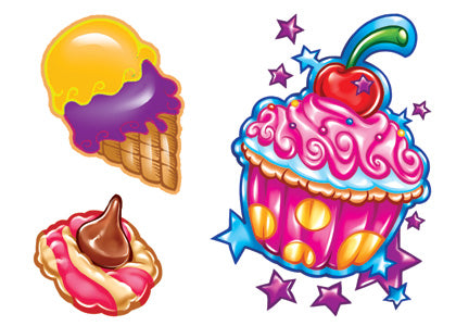 Amazon.com : Partywind 145 Luminous Styles Donut Party Supplies Temporary  Tattoos for Kids, Glow Donut Ice Cream Birthday Party Decorations Favors  for Girls, Donut Themed Tattoo Stickers with Cupcake Candy : Beauty