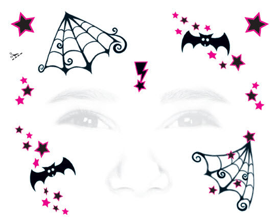Party Decoration Halloween Face Custom Temporary Tattoos Glow In The Dark  Spider Web Scar Roses FullFace Mask Luminous Tattoo Stickers For Women Men  A02 From Household_shop, $0.8 | DHgate.Com