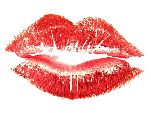 Red Romantic Lip Print Love Pattern Clavicle Wrist Body - Temu
