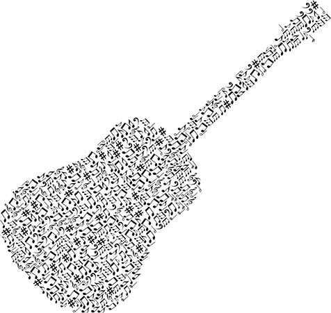 Acoustic Guitar Tattoo: Over 792 Royalty-Free Licensable Stock Vectors &  Vector Art | Shutterstock
