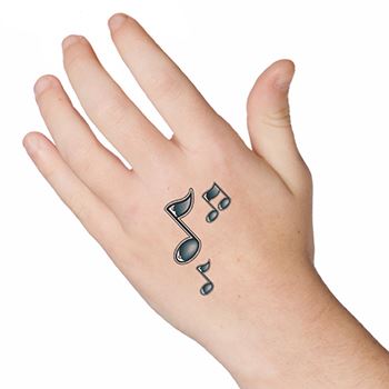 cool music notes tattoo