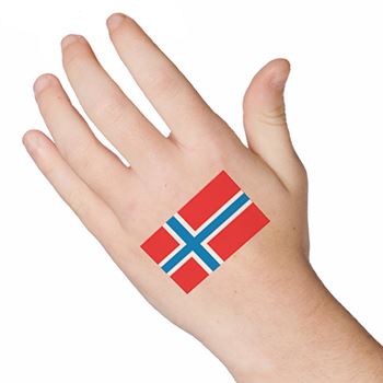 Tatuaje De La Bandera De Noruega