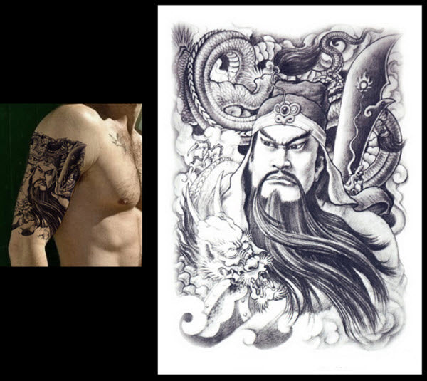 chinese warrior tattoo symbol