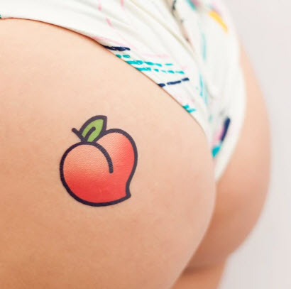Peach Bum Tattoo  44 Bum Tattoos That Will Have You Feeling