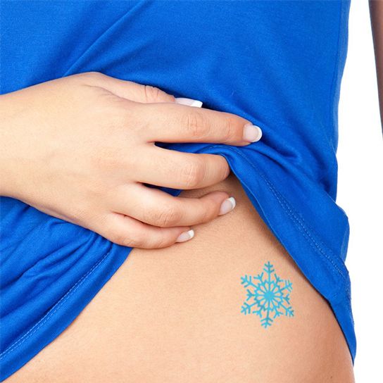 1pc Snowflake Pattern Waterproof Non-reflective Temporary Tattoo Sticker  For Women's Arm, Thigh, Ankle | SHEIN EUQS
