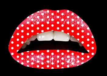 Red Polka Violent Lips