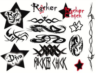 rocker tattoo designs