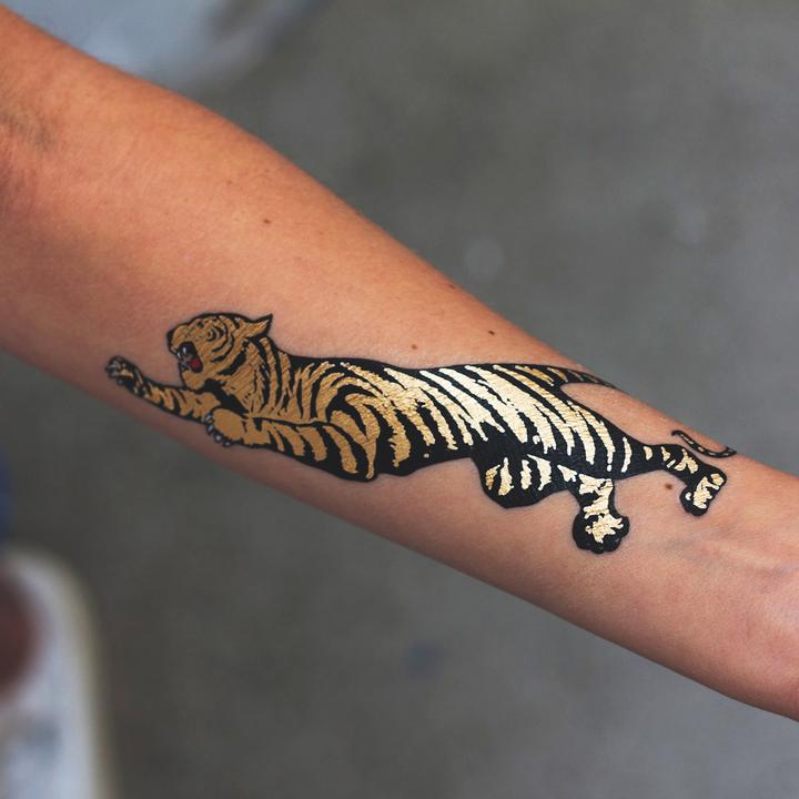 Young tiger tattoo by Andrea Morales | Post 30215