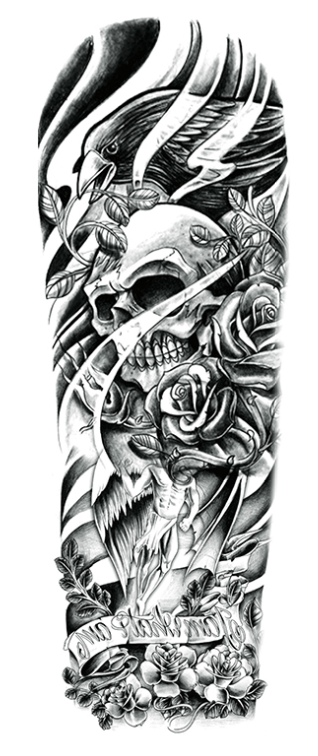 tattoos for men sleeves skulls