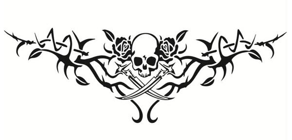 3d Skull Anchor Compass Temporary Tattoos For Men Adult Maori Showy Tiger  Pirate Realistic Fake Tattoo Stylish Half Sleeve Tatoo - Temporary Tattoos  - AliExpress