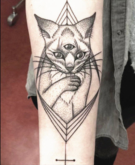20 Minimalist Cat Tattoos for the Subtle Cat-Lover • Tattoodo