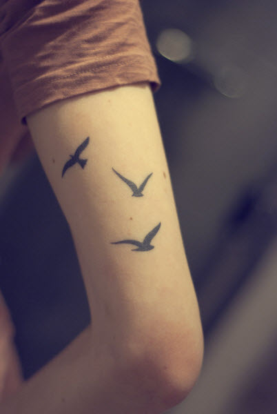 wrist tattoo tumblr birds
