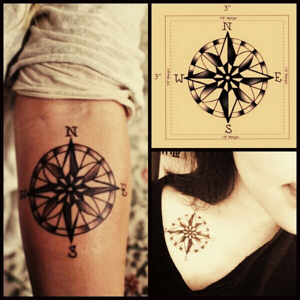 Buy Ordershock Waterproof Compass Father and Son on Track Temporary Body  Tattoo Online at Best Prices in India - JioMart.