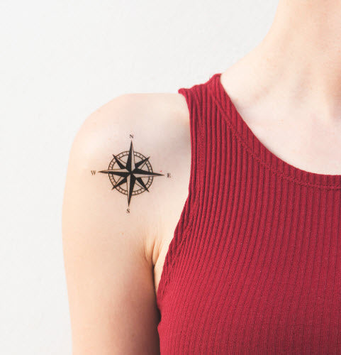40+ Compass Tattoo Ideas and Design Inspirations for 2022 - 100 Tattoos | Compass  tattoo, Compass tattoo design, Feminine compass tattoo