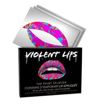 The Paint Splatter Violent Lips (3 Lip Tattoo Sets)