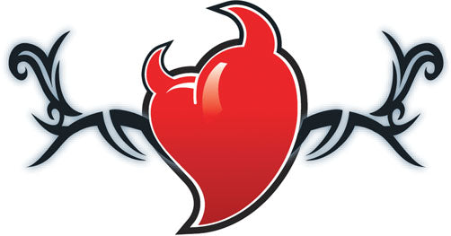 devil heart tattoo