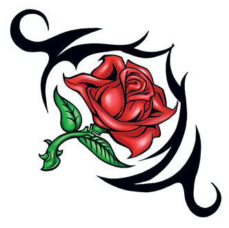 tribal roses tattoos designs