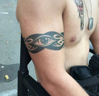 Tribal Auge - Tough Guy Tribal - Tinsley Transfers (2 Tattoos)