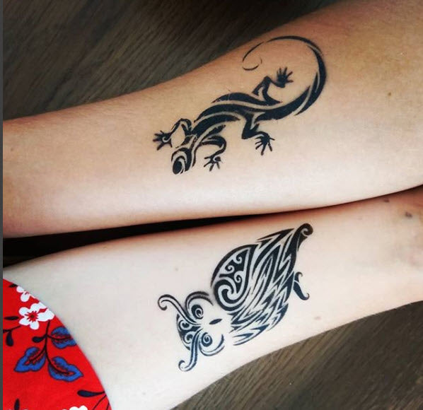 3d Black Lizard Temporary Tattoo Stickers Gecko Lacertid Designs Waterproof  Fake Tattoo For Men Women Body Art Arm Legs Tatoos - Temporary Tattoos -  AliExpress