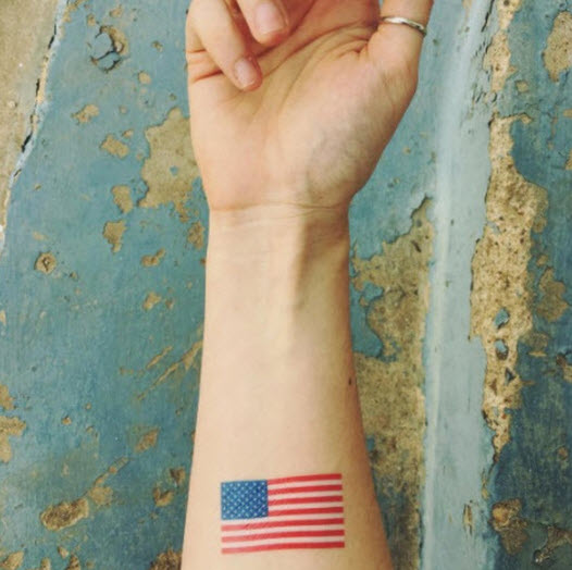 Buy TEMPORARY TATTOO Patriotic Temporary Tattoos / American Flag / American  Eagle Online in India - Etsy