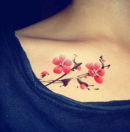 Buy Temporary Tattoo/flower Tattoo/floral Tattoo/watercolor Tattoo/  Feminine Tattoo Online in India - Etsy