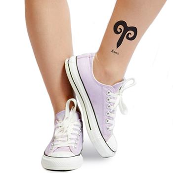 aries zodiac tattoo designs for women